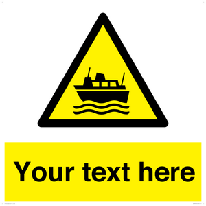 Custom warning ferries crossing vessels